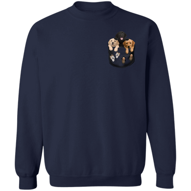 Puppy 3D Inside Pocket Labrador Retriever Sweatshirt Cute Gifts For Dog Lovers