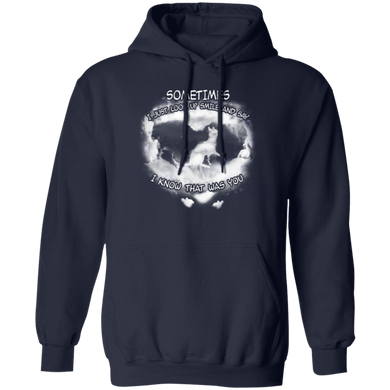 Sometimes I Just Look Up Smile And Say - Cat Hoodie Best Friend Gifts