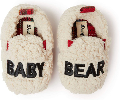Dearfoams Unisex-Child Lil Bear Slipper