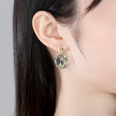 'Gufo' Earrings - 18K Gold Finish
