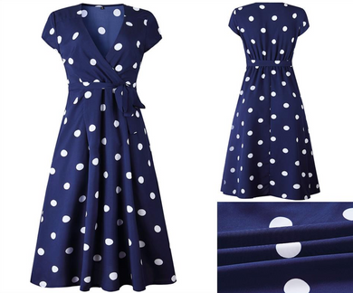 Summer Vintage Polka Dot Dress