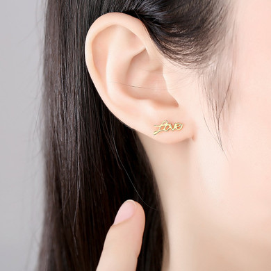 'Anzia' Earrings - 18K Gold & Sterling Silver