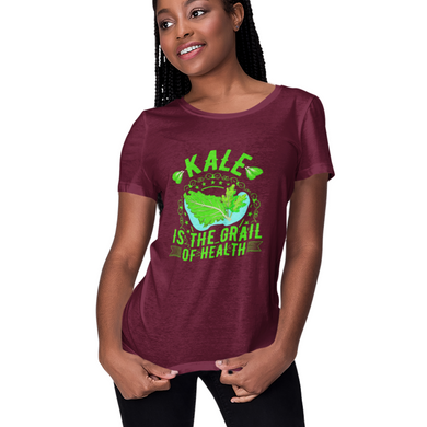 Women's Perfect Scoop Neck Tee Kale The Holy