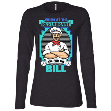 Ladies' Jersey LS Missy Fit Ask ForThe Bill