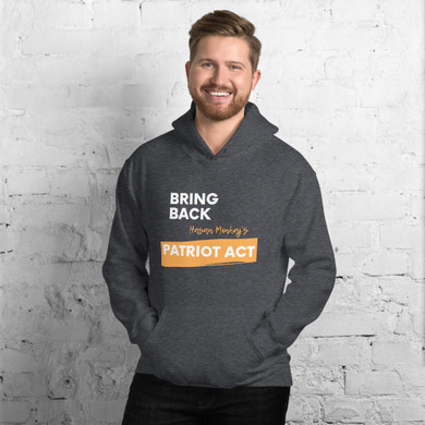 Men's Hoodie Patriot Act Show Support