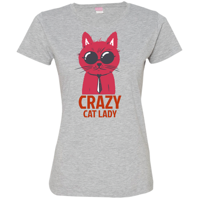Short-Sleeve Womens T-Shirt Crazy Cat Lady