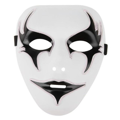 Halloween Mask LED Light Up Party Mask The Purge Election Year Great Festival Cosplay Costume Supplies LED Mask Glow In Dark