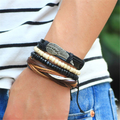 Angel Wing Multilayer Wrap Bracelet