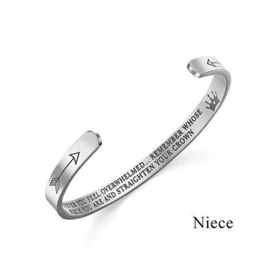Whenever You Feel Overwhelmed Straighten Your Crown Bracelet Bangle Whenever You Feel Overwhelmed Straighten Your Crown Bracelet Bangle
