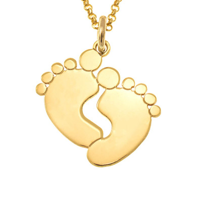 Baby Feet Name Necklace