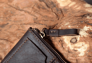 Men's Handmade Retro Cowhide Leather Wallet