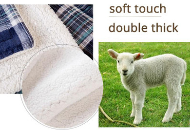 Microplush Soft Thick Sherpa Snuggie Couch Blanket