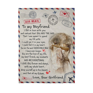 To my boyfriend letter - Sherpa Blanket