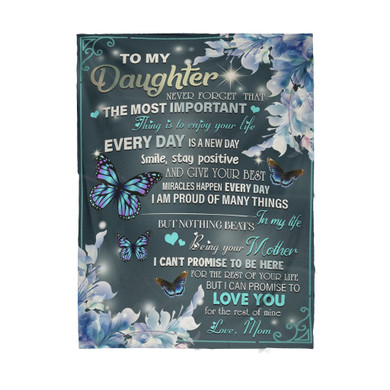 From mom to daughter  - Sherpa Blanket