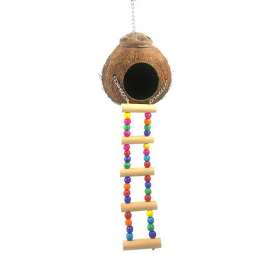 Natural Coconut Shell Bird Nest House