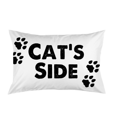 Cat's Side Pillow And Case