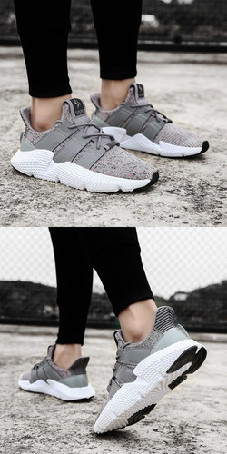 Cork Fly Weaving  Tennis Sneakers Men High Quality Breathable Male Footwear