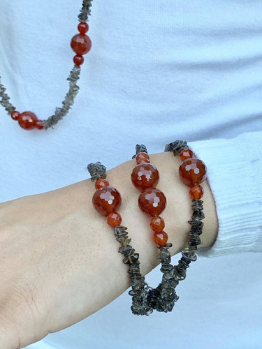 CARNELIAN STONE JEWELRY SETS