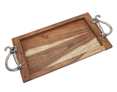 Monkey Handle Wood Tray