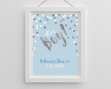Personalized Poster (18x24) - It's a Boy!