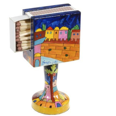 Matchbox Holder + Stand - Jerusalem Matchbox Holder + Stand - Jerusalem