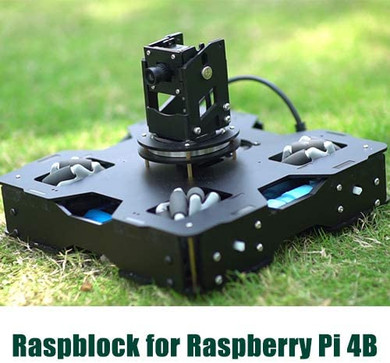 DIGITBLUE® Raspblock AI Smart Car AI Programming Educational Robot for Raspberry Pi 4B Artificial Intelligence Autopilot Projects