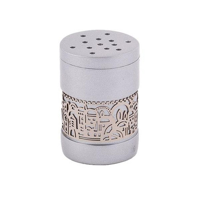 Spice Box + Metal Cutout Jerusalem - Aluminium