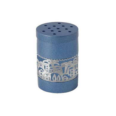 Spice Box + Metal Cutout Jerusalem - Blue
