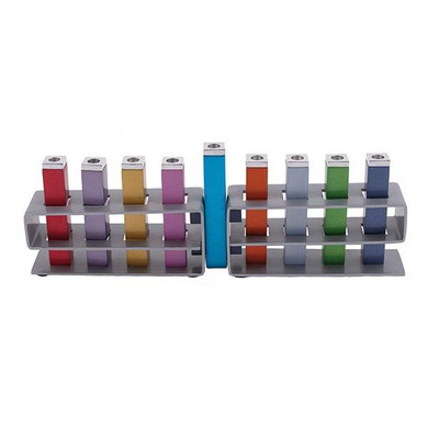 Hanukkah Menorah - Changeable Branches - Multicolor