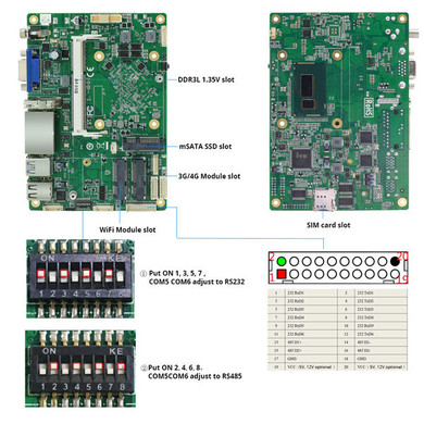 DIGITBLUE® Fanless Mini PC | Intel Core i7-4500U Windows PC | Industrial Micro PC | Dual Gigabit Ethernet WiFi | 6*RS232/485 8*USB | HDMI VGA 4G LTE