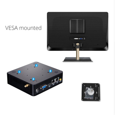 DIGITBLUE®  Mini PC | Windows 10 | Intel Celeron 2.41 GHz, 8 GB RAM, 120GB SSD | Dual WIFI | HDMI 4K | Gigabit Ethernet 2x RS232 Ports | 4x USB