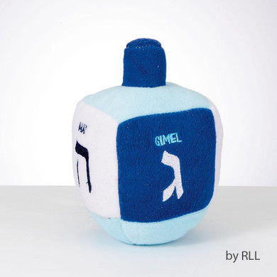 "chewdaica"™, Dreidel Dog Toy, Plush, Squeaks, 8", Tag
