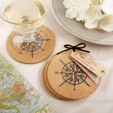 Let the Journey Begin Cork Coaster (Set of 4)