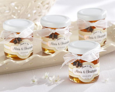 "Meant to Bee" Ceramic Honey Pot with Wooden Dipper