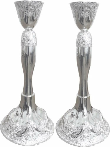 Candle Holders Filigree Silver Plated