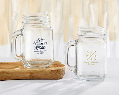 Personalized 16 oz. Pint Glass - Wedding
