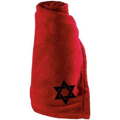 Jewish Embroidered Large Fleece Blanket