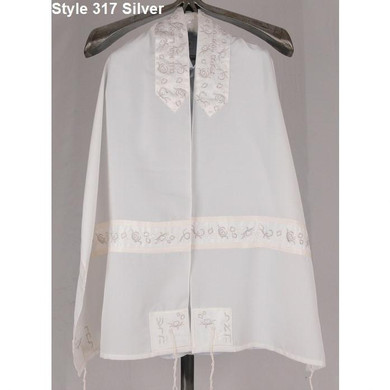 Embroidered Tallit Set In 4 Colors