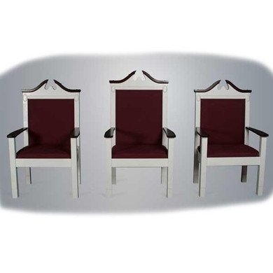 Eliyahu & Rabbi Chairs - Custom Finish & Fabric