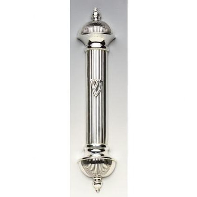 Rubin Mezuza- Stripes-Sterling Silver
