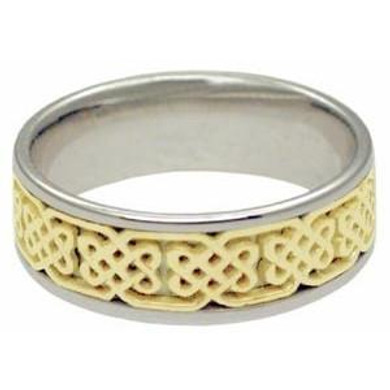 14Kt White Gold Ring - Weave Pattern