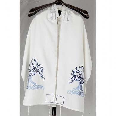 Tree Of Life Embroidered Tallit Set