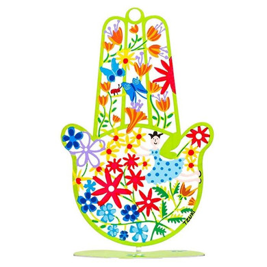 Hamsa Decor Good Luck - Metal Spring Art
