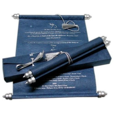 Bar Mitzvah Scroll Invitation