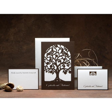 Wedding Invitations - Love Birds On Tree