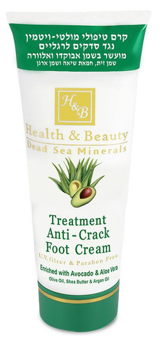 Intensive Dead Sea Minerals Anti-Crack Foot Cream  With Avocado Oil And Aloe Vera