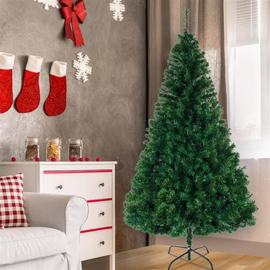Artificial Encrypted PVC 8FT Christmas Tree With 1138 Branches Decor For Home Party Ornaments
