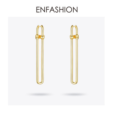 Geometric U Shape Long Dangle Drop Earrings For Women