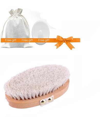 Natural Adjustable Wooden Massage Shower Brush