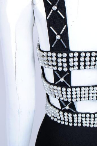 Tina Black Bandage Dress